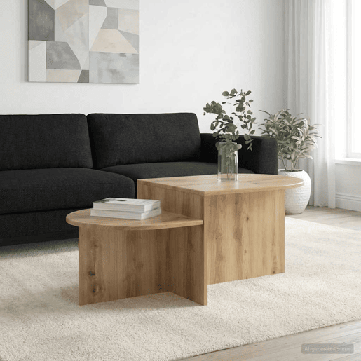 Mesa de Centro, Mesa baixa, Carvalho Arttisan 100 x 50 x 40 cm