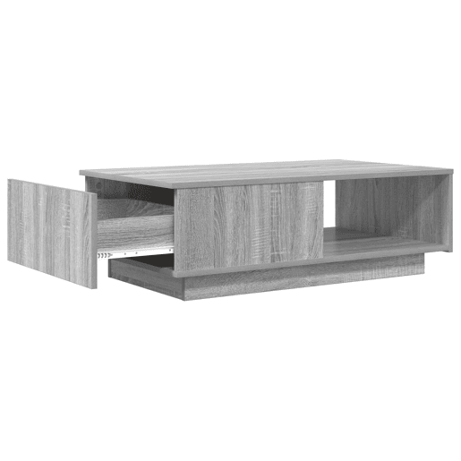 Mesa de Centro, Mesa baixa, Cinza Sonoma 95 x 55 x 31 cm Madeira processada