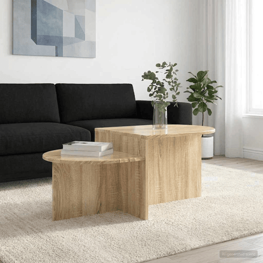 Mesa de Centro, Mesa baixa, Carvalho Sonoma 100 x 50 x 40 cm
