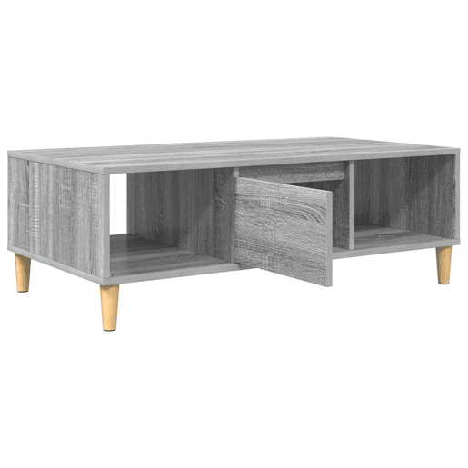 Mesa de Centro, Mesa baixa, Cinza Sonoma 102 x 55 x 35 cm Madeira processada
