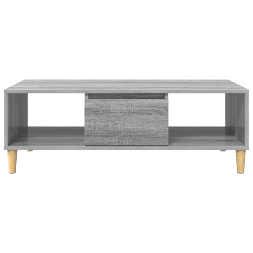Mesa de Centro, Mesa baixa, Cinza Sonoma 102 x 55 x 35 cm Madeira processada