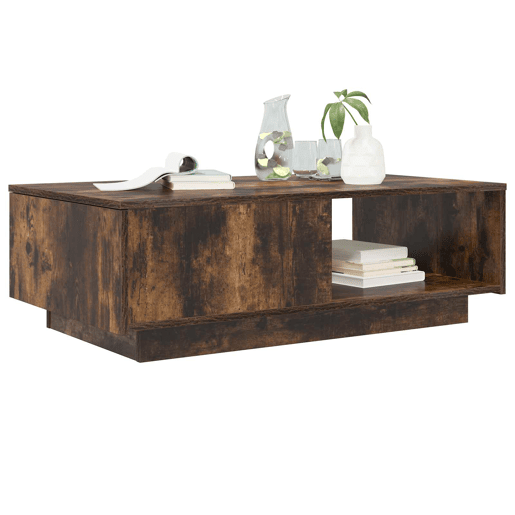 Mesa de Centro, Mesa baixa, com gaveta Carvalho Defumado 95 x 55 x 31 cm