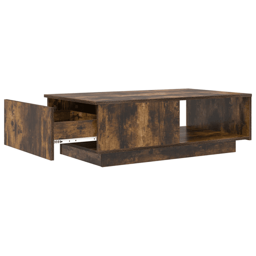 Mesa de Centro, Mesa baixa, com gaveta Carvalho Defumado 95 x 55 x 31 cm
