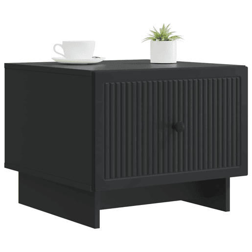 Mesa de Centro, Mesa baixa, Preto 49 x 50 x 40 cm Derivados de Madeira