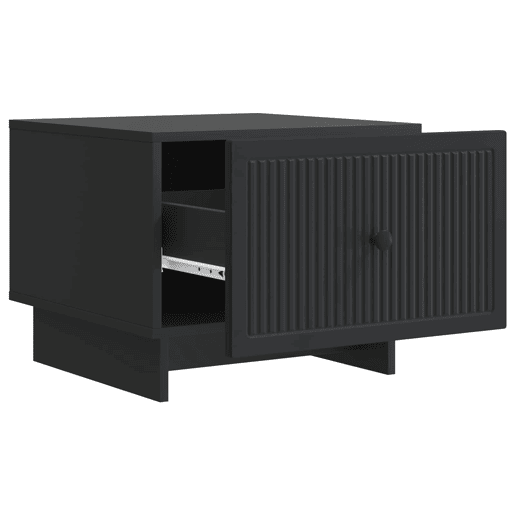 Mesa de Centro, Mesa baixa, Preto 49 x 50 x 40 cm Derivados de Madeira