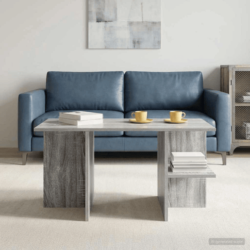 Mesa de Centro, Mesa baixa, Sonoma Cinzento 87 x 50 x 45 cm