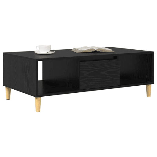 Mesa de Centro, Mesa baixa, Carvalho Preto 102 x 55 x 35 cm