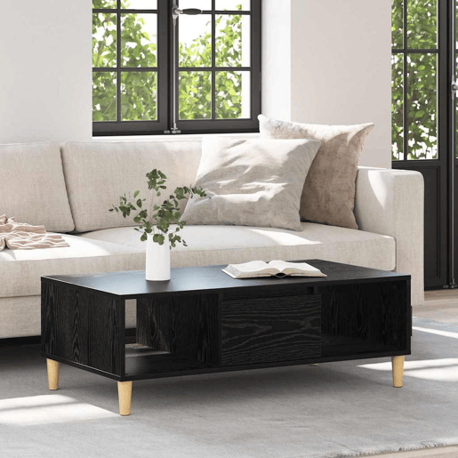 Mesa de Centro, Mesa baixa, Carvalho Preto 102 x 55 x 35 cm