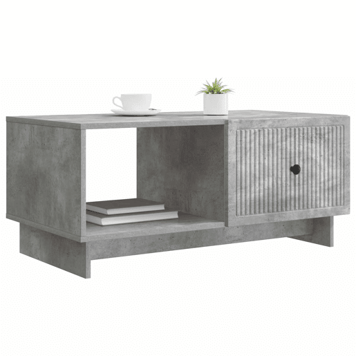Mesa de Centro, Mesa baixa, Cinzento Cimento 90 x 50 x 40 cm