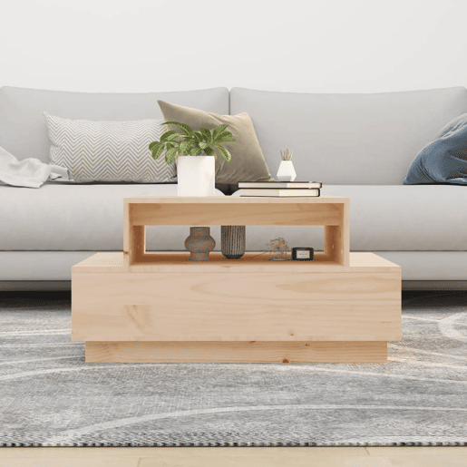 Mesa de Centro, Mesa baixa, 80x55x40,5 cm madeira de pinho maciça