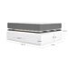 Pack Cama Alice, Colchón viscoelástico de Muelles Aurea, Somier Pack Cama Alice, Colchón viscoelástico de Muelles Aurea, Somier Blanco