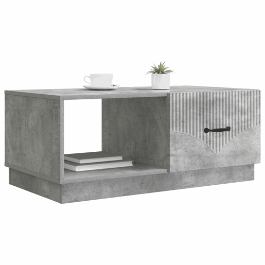 Mesa de Centro, Mesa baixa, Cinzento Cimento 90 x 50 x 37 cm