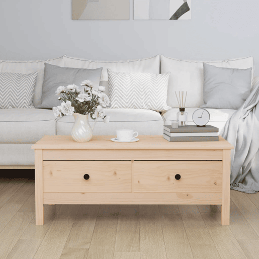 Mesa de Centro, Mesa baixa, 100x50x40 cm madeira de pinho maciça