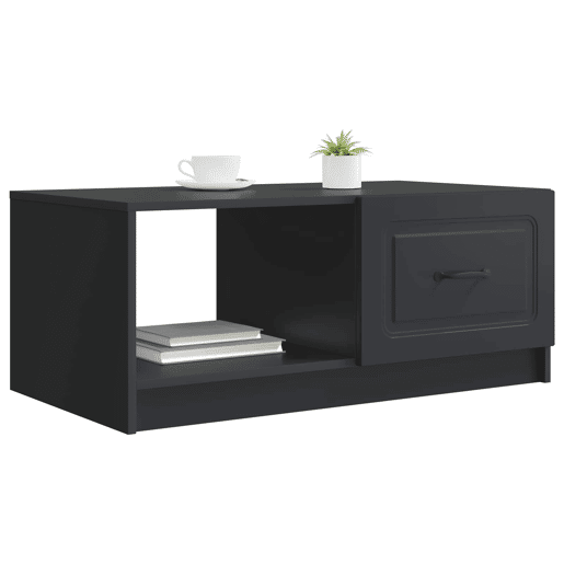 Mesa de Centro, Mesa baixa, Preto 90 x 50 x 37 cm Derivados de Madeira