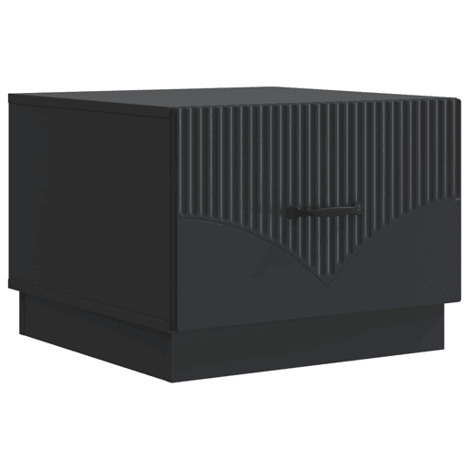 Mesa de Centro, Mesa baixa, Preto 49 x 50 x 37 cm Derivados de Madeira