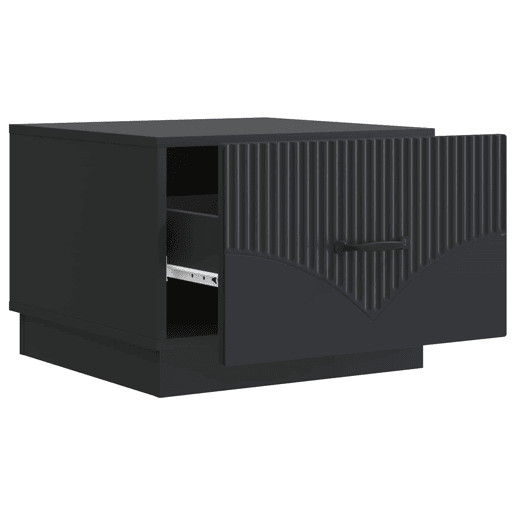 Mesa de Centro, Mesa baixa, Preto 49 x 50 x 37 cm Derivados de Madeira