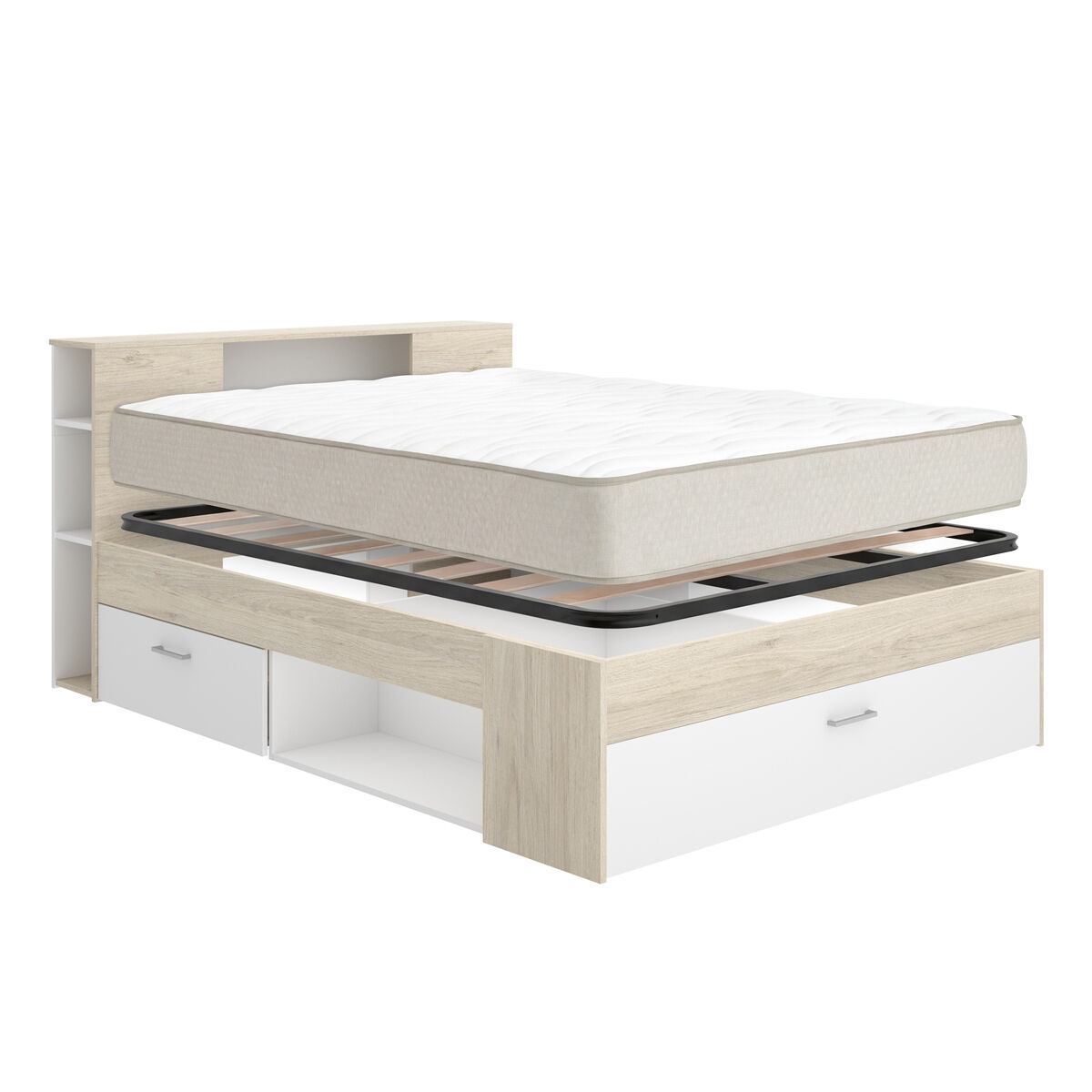 Pack Cama Lanka, cabecero, Colchón Nova Plus, Somier