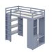 Cama alta para niños 95x205 Cama alta para niños 95x205 Gris