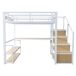 Cama alta para niños 145x255 Cama alta para niños 145x255 Blanco