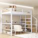 Cama alta para niños 145x255 Cama alta para niños 145x255 Blanco