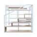 Cama alta para niños 145x255 Cama alta para niños 145x255 Blanco