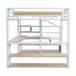 Cama alta para niños 145x255 Cama alta para niños 145x255 Blanco