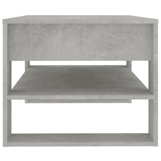 Mesa de Centro, Mesa baixa, 102x55x45 cm madeira processada cinza cimento