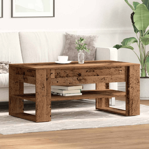 Mesa de Centro, Mesa baixa, Madeira Antiga 102 x 55 x 45 cm