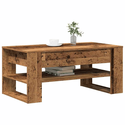 Mesa de Centro, Mesa baixa, Madeira Antiga 102 x 55 x 45 cm