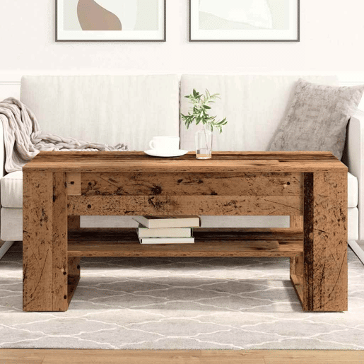 Mesa de Centro, Mesa baixa, Madeira Antiga 102 x 55 x 45 cm
