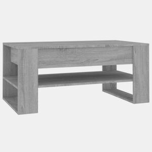 Mesa de Centro, Mesa baixa, 102x55x45 cm madeira processada sonoma cinza