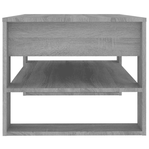 Mesa de Centro, Mesa baixa, 102x55x45 cm madeira processada sonoma cinza