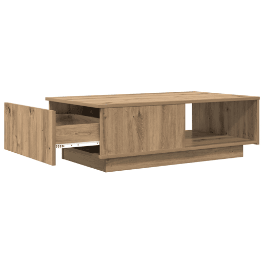 Mesa de Centro, Mesa baixa, com gaveta Carvalho Artesanal 95 x 55 x 31 cm