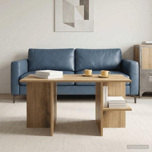 Mesa de Centro, Mesa baixa, Carvalho Arttisan 87 x 50 x 45 cm