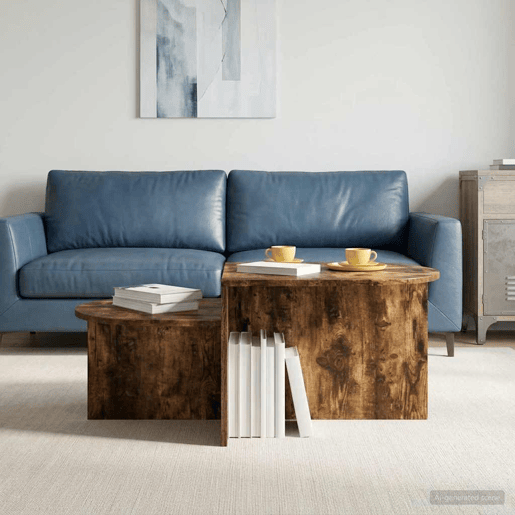 Mesa de Centro, Mesa baixa, Carvalho Fumado 100 x 50 x 40 cm
