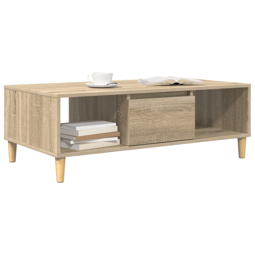 Mesa de Centro, Mesa baixa, Carvalho Sonoma 102 x 55 x 35 cm