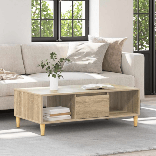 Mesa de Centro, Mesa baixa, Carvalho Sonoma 102 x 55 x 35 cm