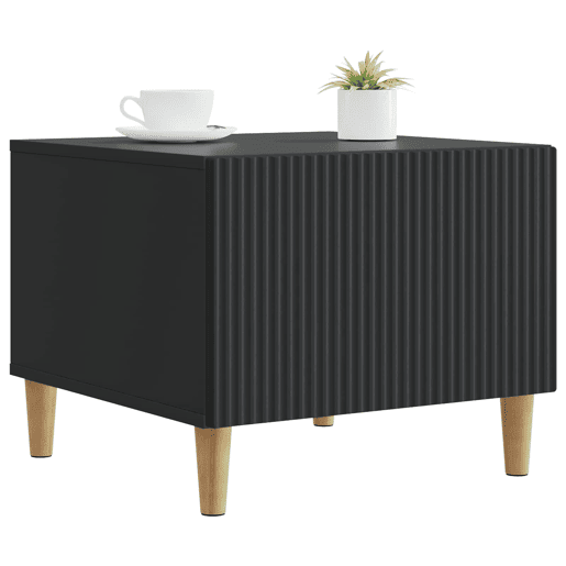 Mesa de Centro, Mesa baixa, Preto 49 x 50 x 40 cm Derivados de Madeira