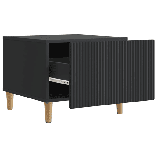 Mesa de Centro, Mesa baixa, Preto 49 x 50 x 40 cm Derivados de Madeira