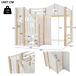 Cama alta para niños 204x193 Cama alta para niños 204x193 Natural/ Blanco
