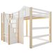 Cama alta para niños 204x193 Cama alta para niños 204x193 Natural/ Blanco