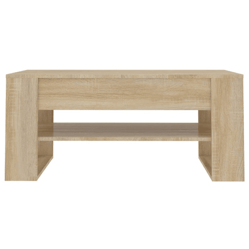 Mesa de Centro, Mesa baixa, 102x55x45 cm madeira processada carvalho sonoma