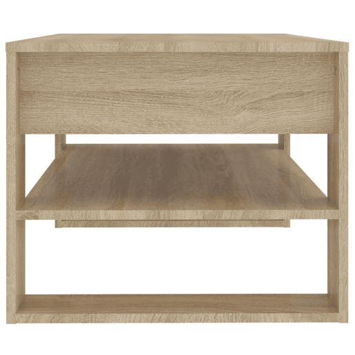 Mesa de Centro, Mesa baixa, 102x55x45 cm madeira processada carvalho sonoma