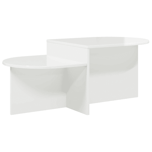 Mesa de Centro, Mesa baixa, Branco Brilhante 100 x 50 x 40 cm