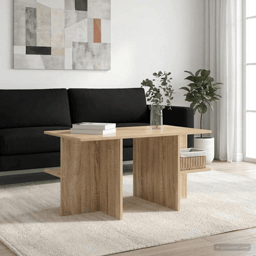 Mesa de Centro, Mesa baixa, Carvalho Sonoma 87 x 50 x 45 cm