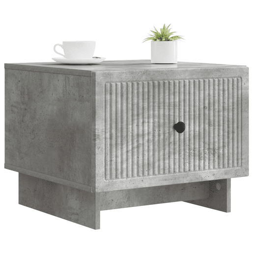 Mesa de Centro, Mesa baixa, com gaveta Cinzento Cimento 49 x 50 x 40 cm