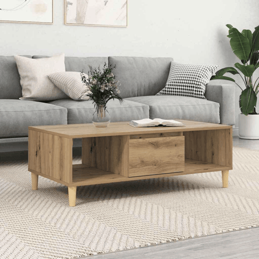 Mesa de Centro, Mesa baixa, Carvalho Artesanal 102 x 55 x 35 cm