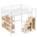 Cama alta para niños 204x193 Cama alta para niños 204x193 Blanco