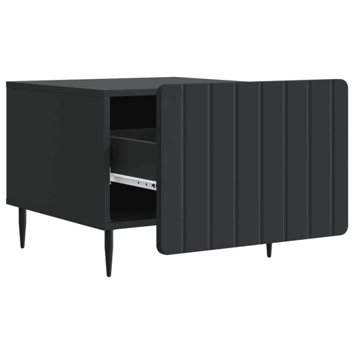 Mesa de Centro, Mesa baixa, Preto 49 x 50 x 42 cm Derivados de Madeira