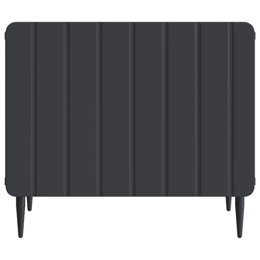 Mesa de Centro, Mesa baixa, Preto 49 x 50 x 42 cm Derivados de Madeira